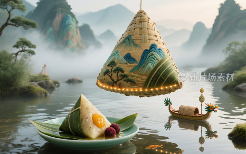 端午节创意插画