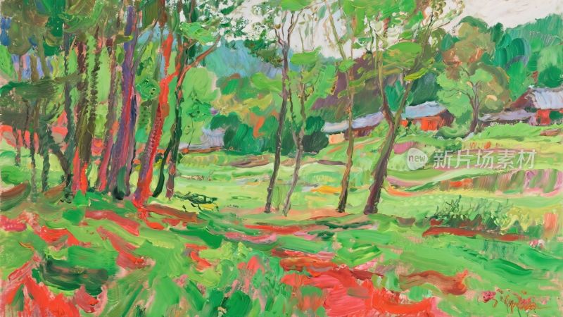 印象派乡村风景画