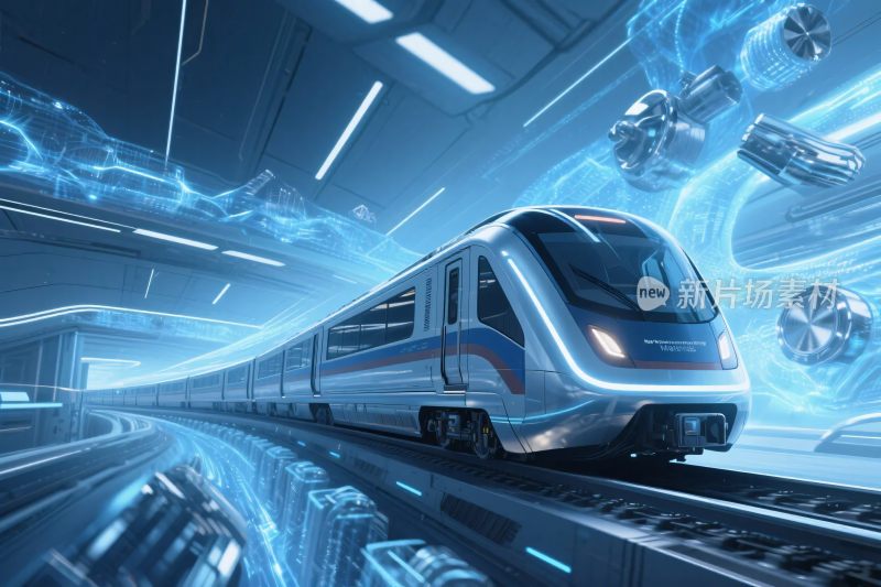 未来科幻列车场景