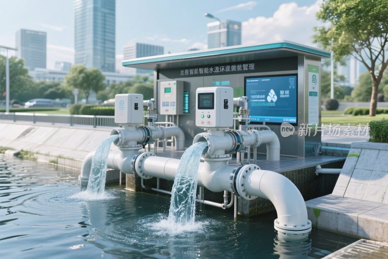 现代化水处理设施场景