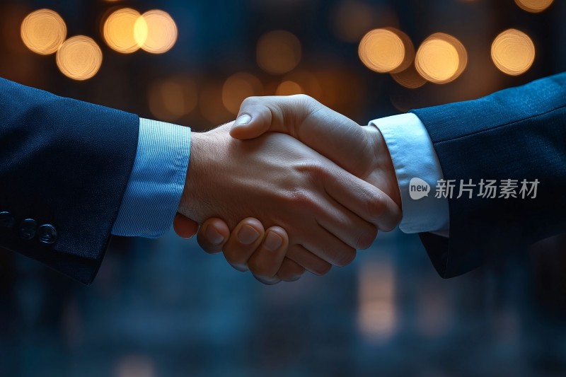 商务人士握手场景