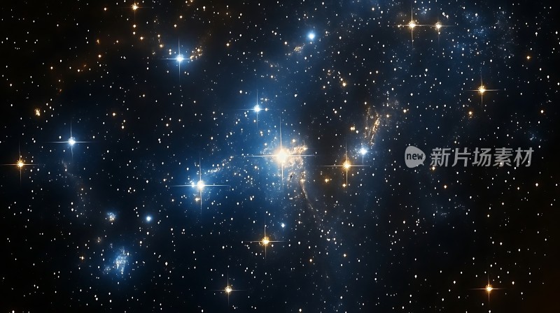 璀璨星空下的宇宙奇观