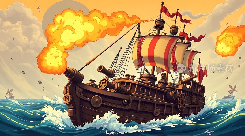海战风云炮火与风帆的交响曲