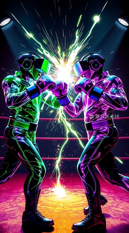 电光火石拳击对决