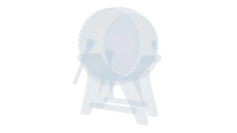 中国大鼓 中国风古风乐器打击乐击鼓音乐