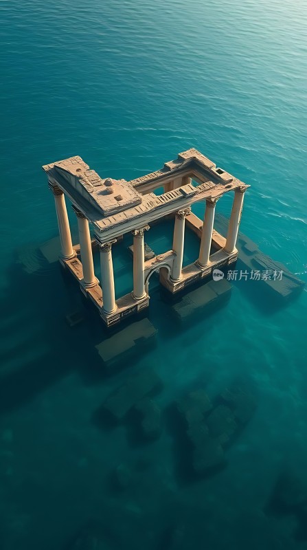 水下古建筑遗迹