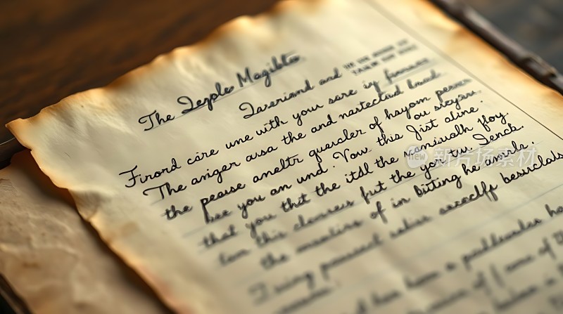 德普勒魔咒手稿特写