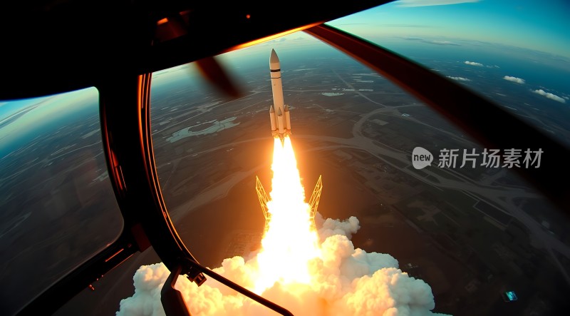 火箭升空震撼视觉盛宴！