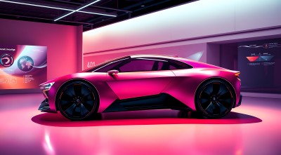 未来科技 pink跑车