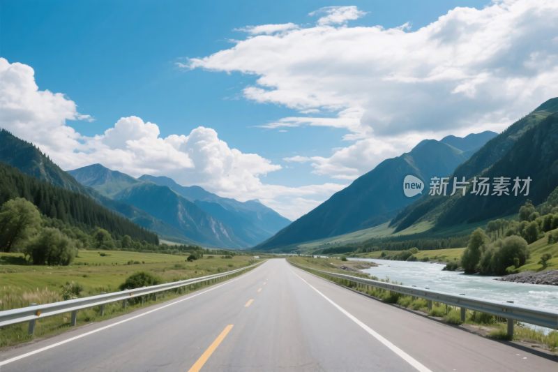 山水公路风景图