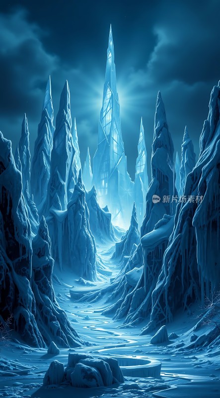 冰封幻境神秘雪山秘境