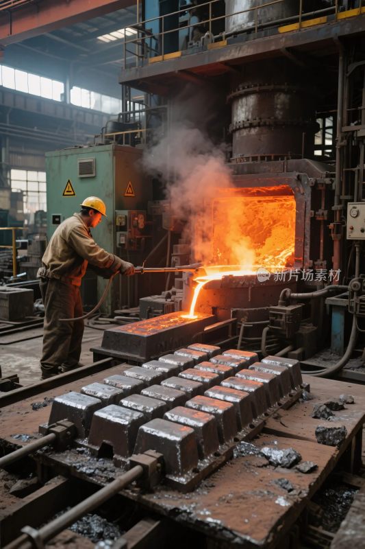 工业炼钢车间场景