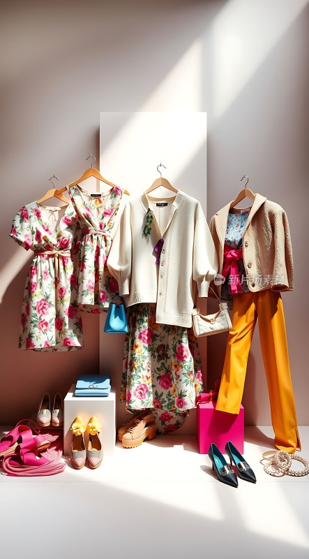 春日花漾穿搭色彩缤纷时尚优雅