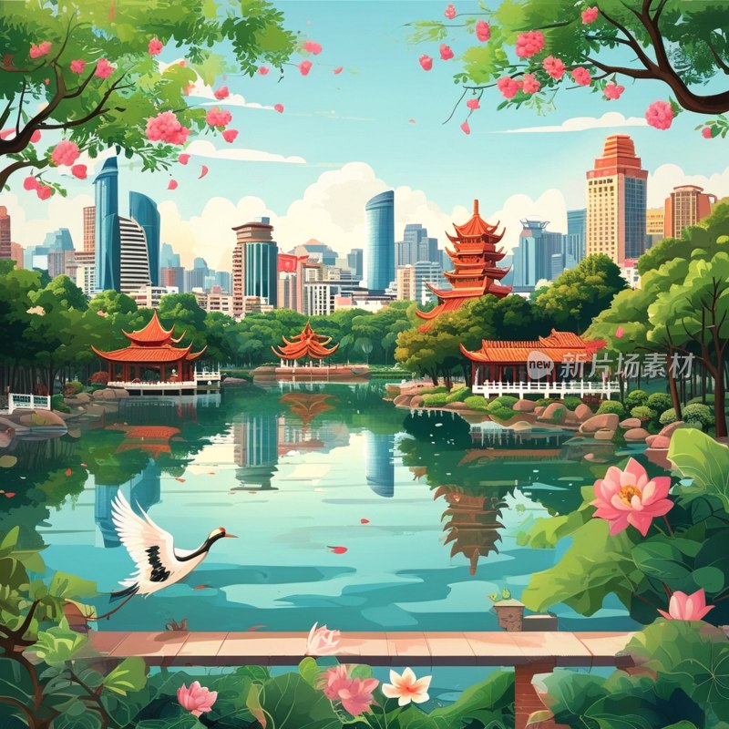 南宁南湖公园美景