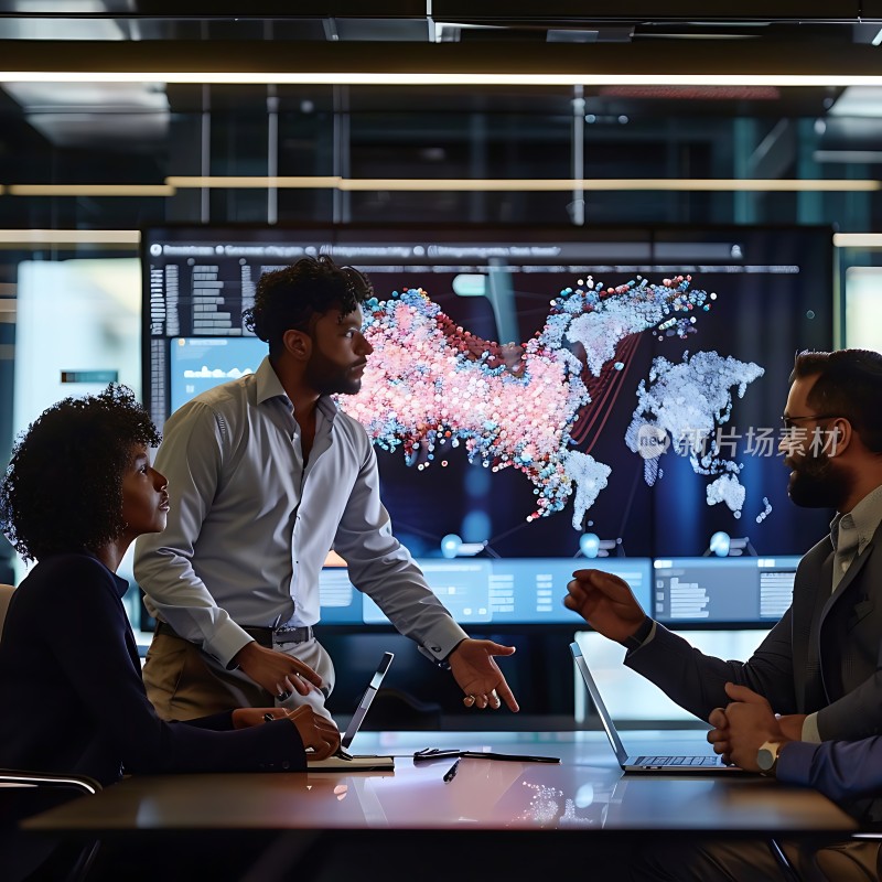 商务会议讨论全球策略