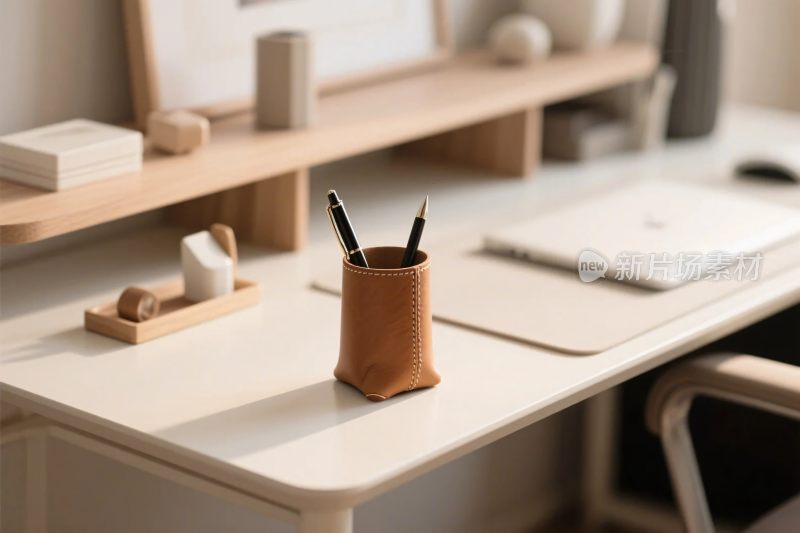 整洁办公桌面场景