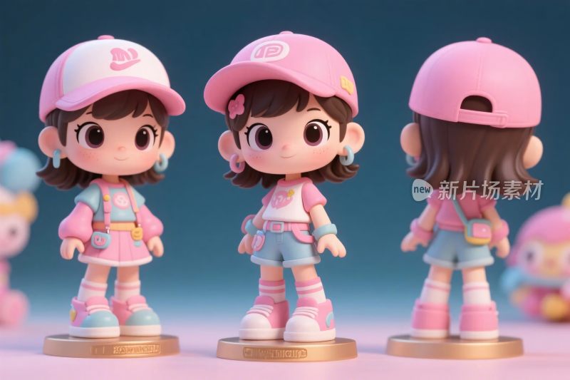 卡通女孩玩偶展示图