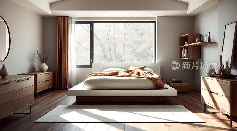 现代卧室设计简约风格阳光明媚温馨舒适