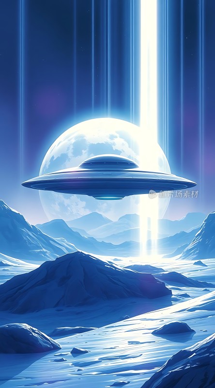 外星飞船降临神秘星球