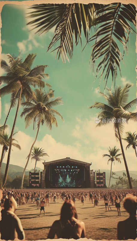 复古音乐节海报