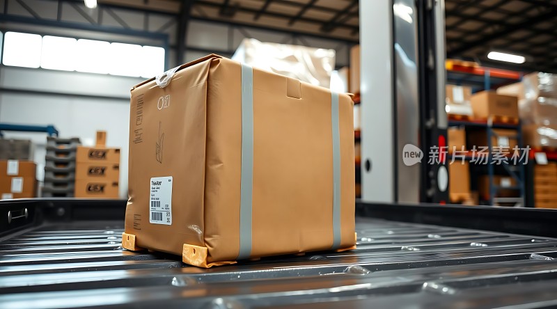 新片场素材 仓库中的包裹