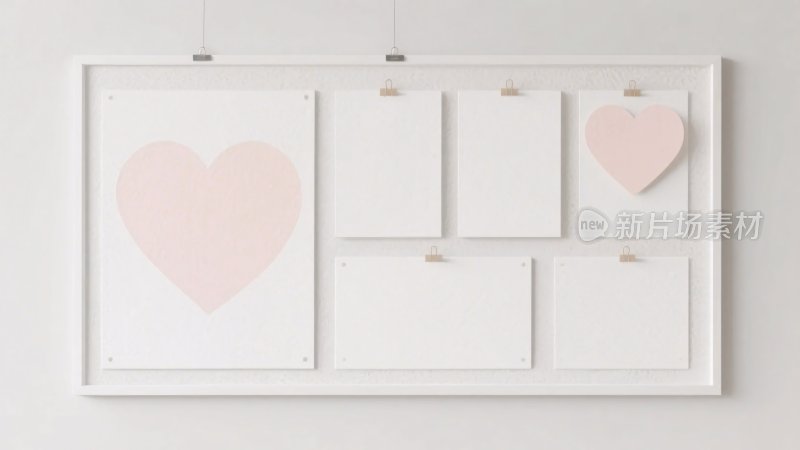 简约爱心装饰相框设计图