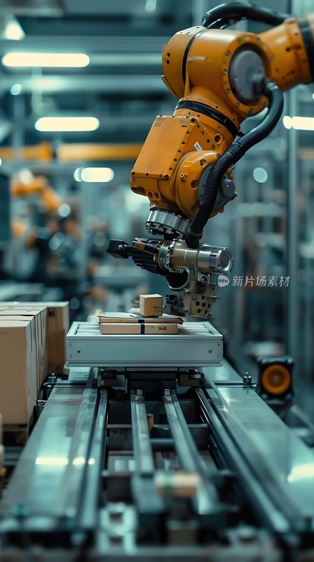 工业机器人精准操作生产线
