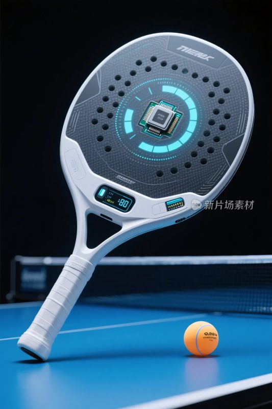 科技乒乓球拍与球