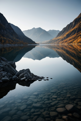 湖泊自然风景风光高清图片