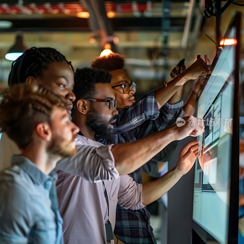 团队协作共同探讨未来规划