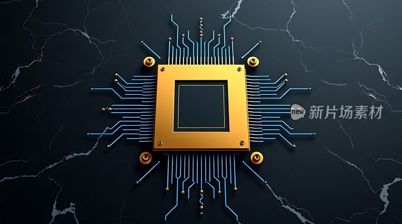新片场素材芯片科技感