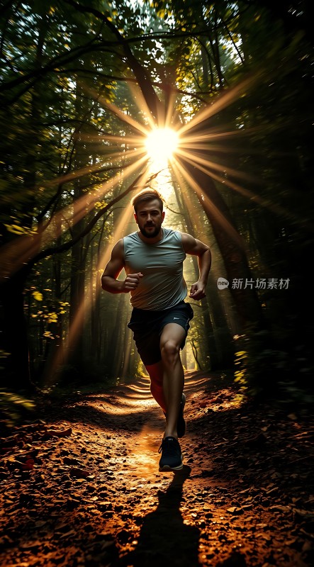 阳光下的奔跑者