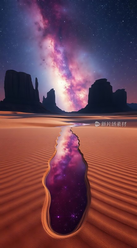 星河倒影沙漠奇观