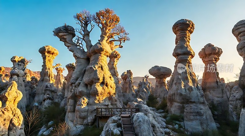 奇石林立自然美景