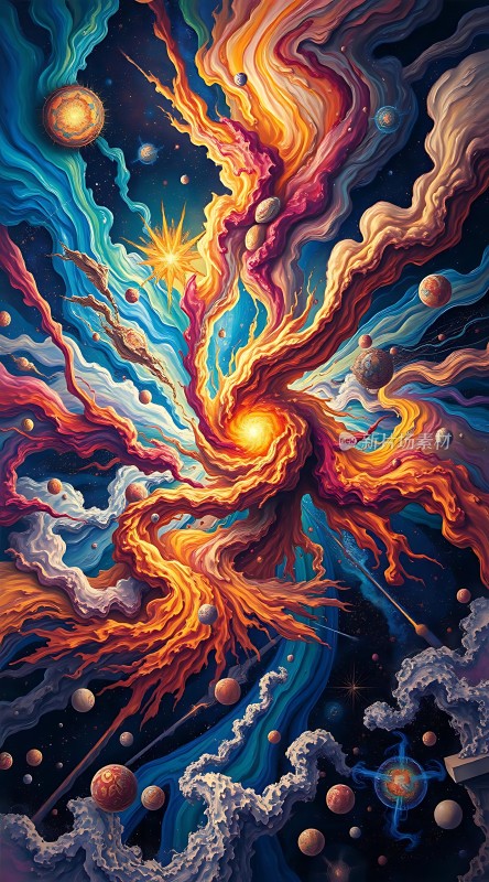 宇宙奇观星云与行星的奇幻之旅