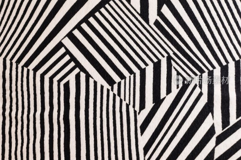 黑白条纹抽象图案