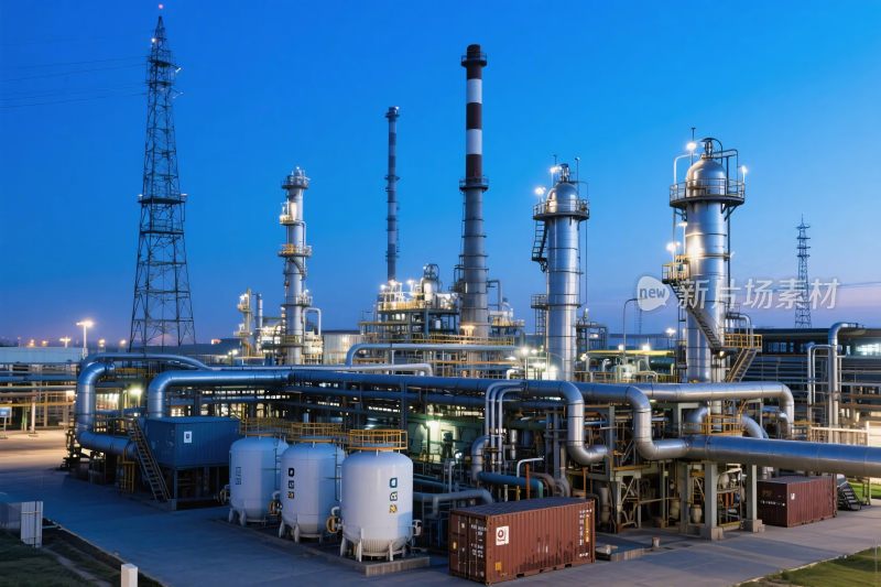 工业厂区夜景设备
