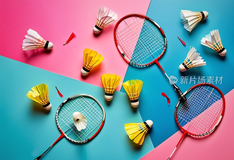 多彩羽毛球拍