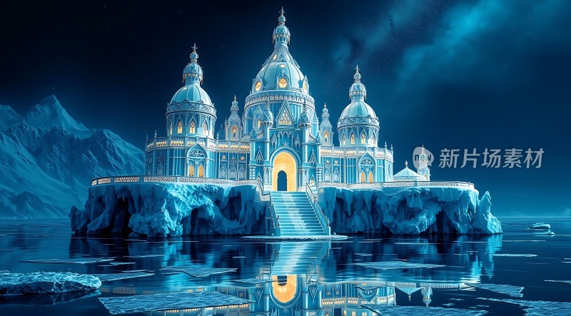 冰山上的梦幻宫殿