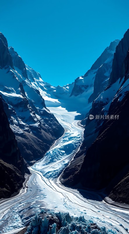 冰川峡谷风光