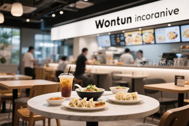 美食餐厅内部场景图