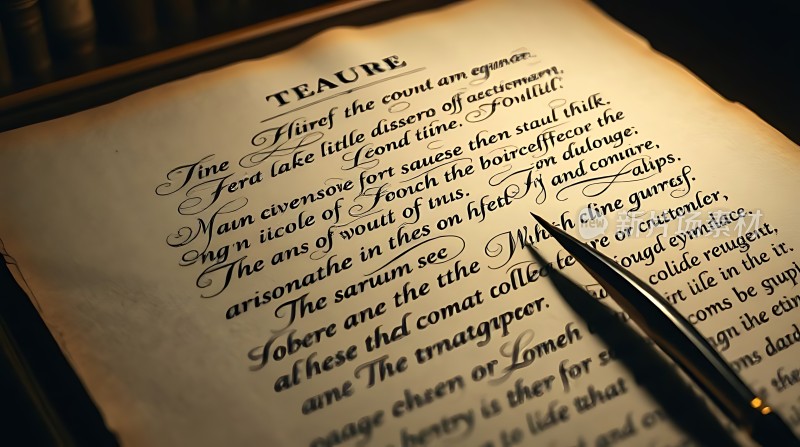 古旧文献与钢笔的结合