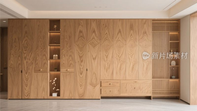 室内木质收纳柜设计