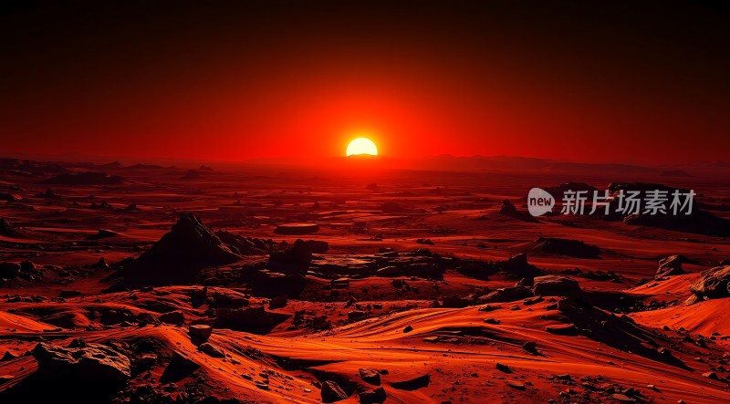 火星日落奇景