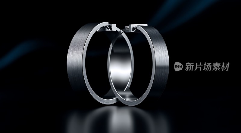 新片场素材银色金属环