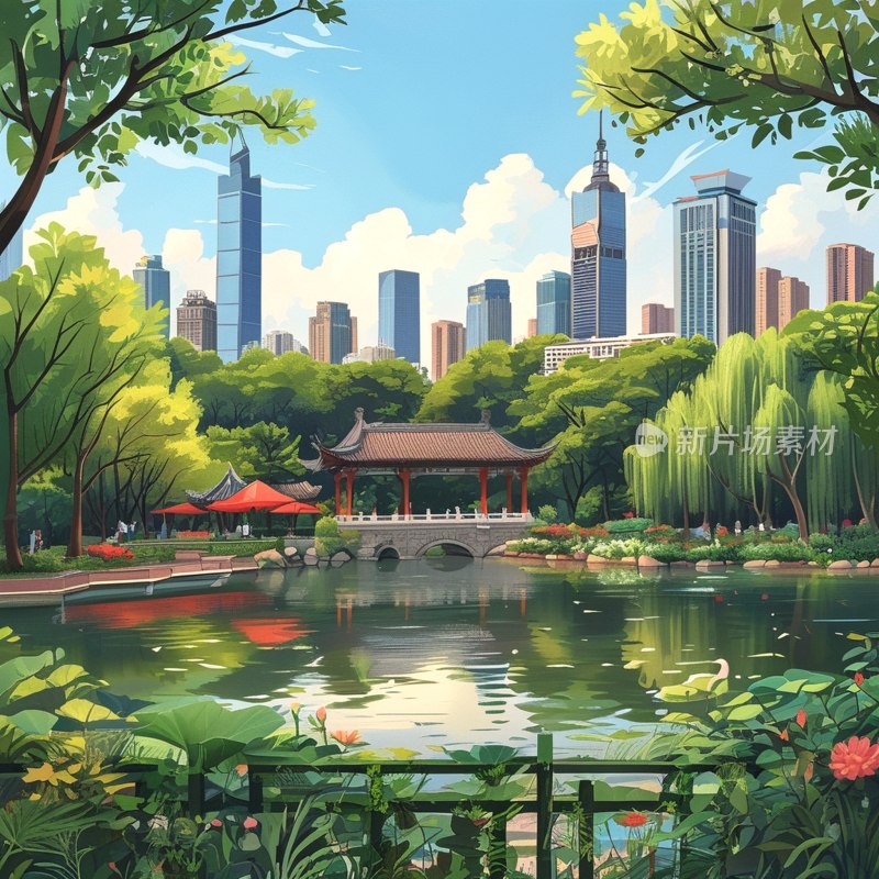 南昌八一公园美景