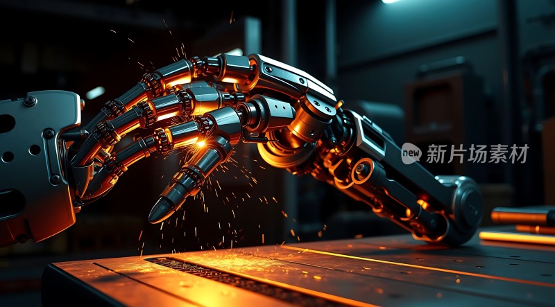 机械臂协作火花四溅