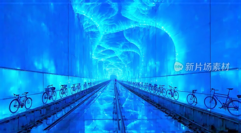 自行车隧道光影之旅