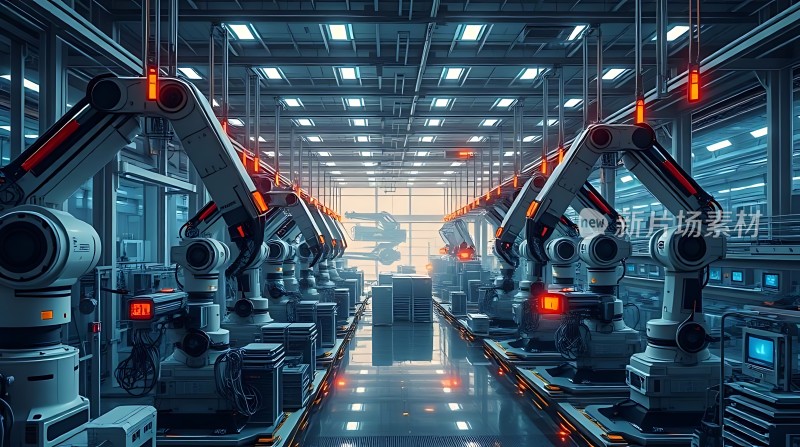 未来工厂智能机器人生产线