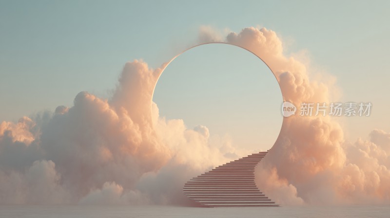 云端阶梯通往奇幻之门